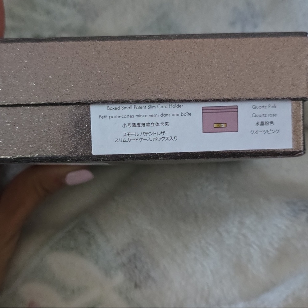 NWT Kate Spade Quartz Pink Patent
Leather Card Holder - Picture 5 of 5